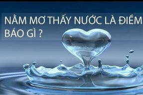 Nằm mơ thấy nước điềm gì? Đánh con gì đem về tài lộc?