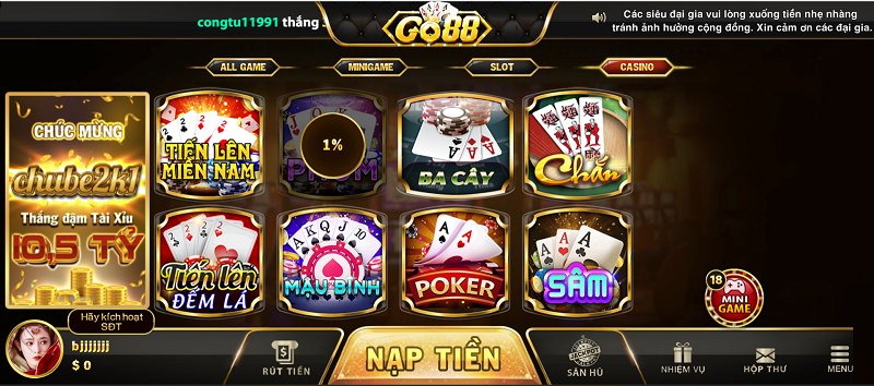 Game bài đổi thưởng Phỏm nay đã có mặt tại Go88